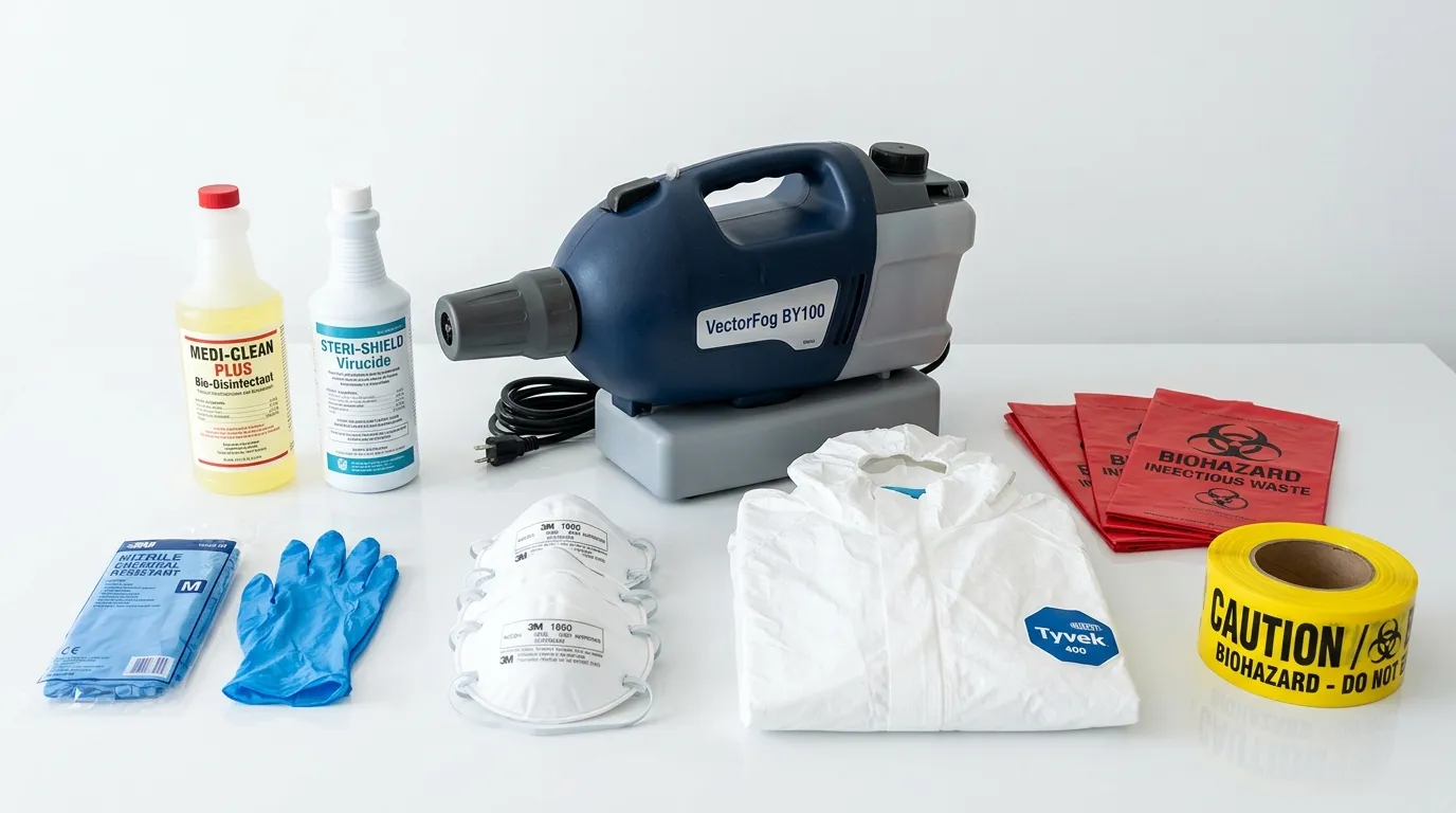 Professional biohazard remediation crew working in Makakilo City